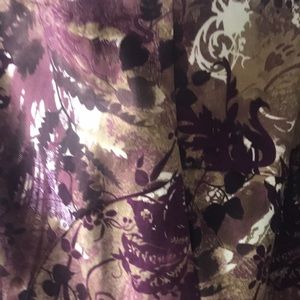 MIDI length skirt and cotton long sleeve top.   Sold as an outfit.